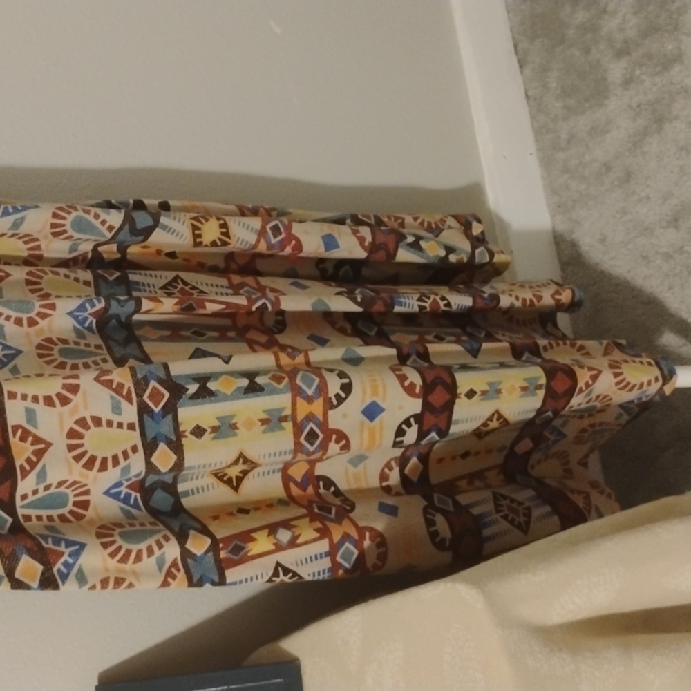 LuLaRoe Geometric Print Dress - Earthy Tones - Picture 5 of 6